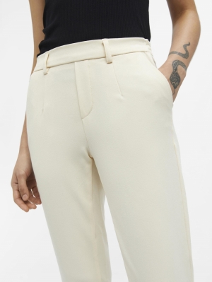 OBJLISA SLIM PANT NOOS Sandshell