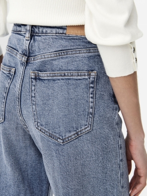 ONLJUICY HW WIDE LEG REA365 N Medium Blue Den