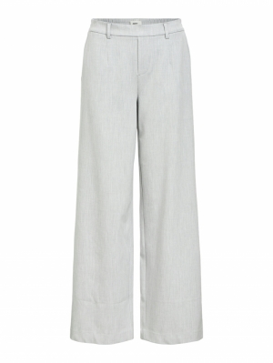 OBJLISA WIDE PANT NOOS Light Grey Mela