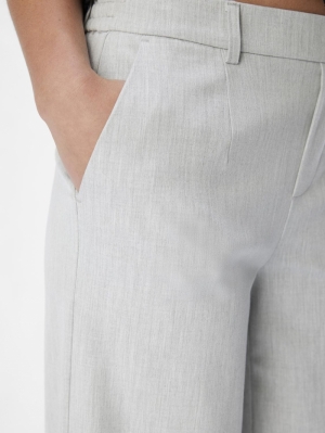 OBJLISA WIDE PANT NOOS Light Grey Mela
