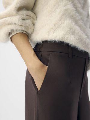 OBJLISA WIDE PANT NOOS Seal Brown