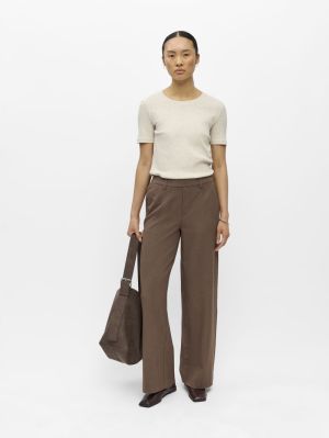 OBJLISA WIDE PANT NOOS Carafe/Melange