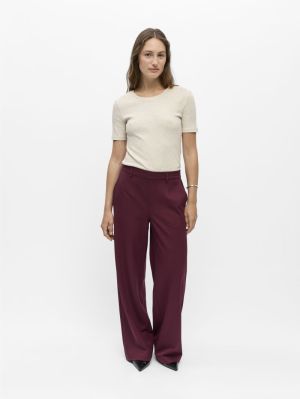 OBJLISA WIDE PANT NOOS Windsor Wine