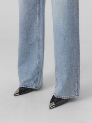 VMTESSA HR WIDE JEANS Light Blue Deni