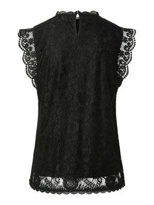PCOLLINE SL LACE TOP NOOS BC Black