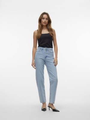 VMTESSA HR MOM JEANS RA339 GA Light Blue Deni