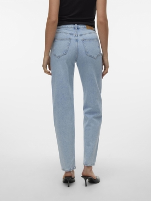 VMTESSA HR MOM JEANS RA339 GA Light Blue Deni