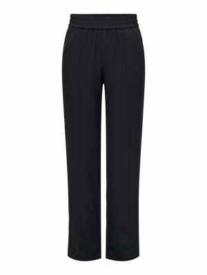 ONLLUCY-LAURA MW WIDE PIN PANT Black