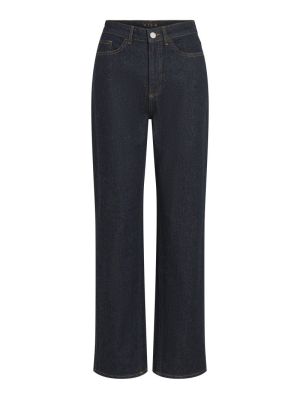 VIKELLY JAF HW STRAIGHT JEANS- Dark Blue Denim