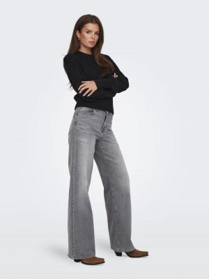 ONLMADISON BLUSH HW WID DNM RE Light Grey Deni