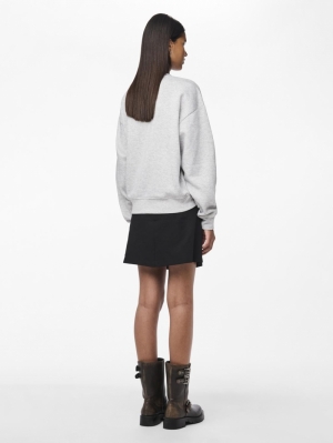PCCHILLI LS LOOSE SWEAT NOOS B Light Grey Mela