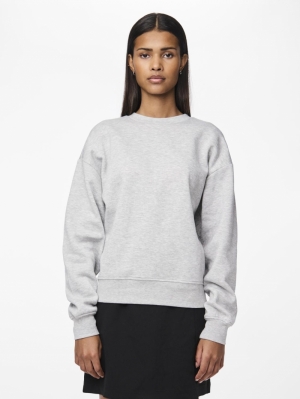 PCCHILLI LS LOOSE SWEAT NOOS B Light Grey Mela