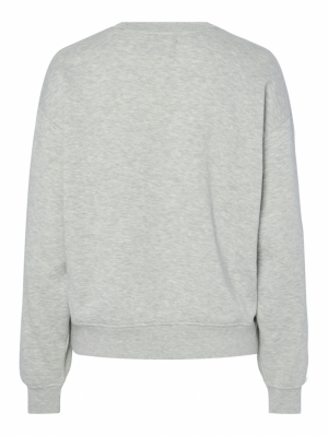 PCCHILLI LS LOOSE SWEAT NOOS B Light Grey Mela