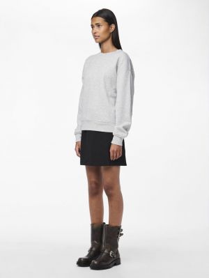 PCCHILLI LS LOOSE SWEAT NOOS B Light Grey Mela