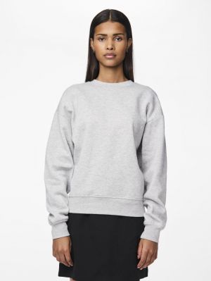 PCCHILLI LS LOOSE SWEAT NOOS B Light Grey Mela