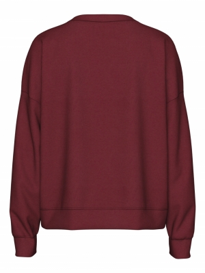 PCCHILLI LS LOOSE SWEAT NOOS B Tawny Port