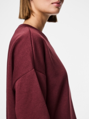 PCCHILLI LS LOOSE SWEAT NOOS B Tawny Port