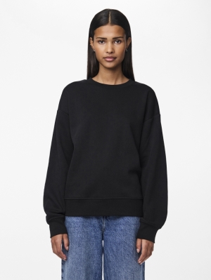 PCCHILLI LS LOOSE SWEAT NOOS B Black