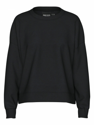 PCCHILLI LS LOOSE SWEAT NOOS B Black