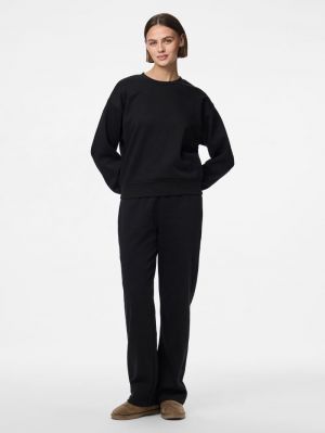 PCCHILLI LS LOOSE SWEAT NOOS B Black