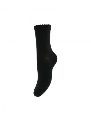PCSEBBY GLITTER LONG SOCKS NOO Black