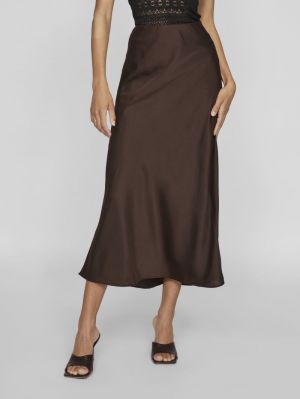 VIELLETTE HW MIDI SKIRT - NOOS Coffee Bean