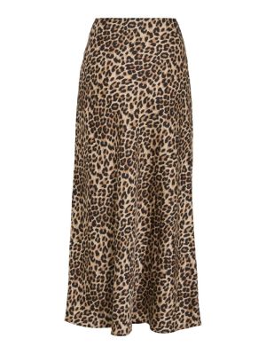 VIELLETTE HW MIDI SKIRT - NOOS Caramel Café/LE