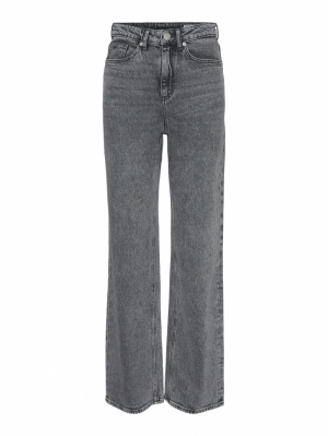 VMTESSA HR WIDE JEANS RA206 GA Medium Grey Den