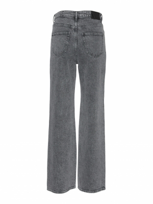 VMTESSA HR WIDE JEANS RA206 GA Medium Grey Den