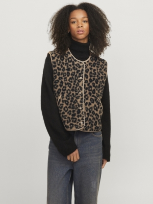 JXVERA TEDDY VEST OTW Cornstalk/LEOPA