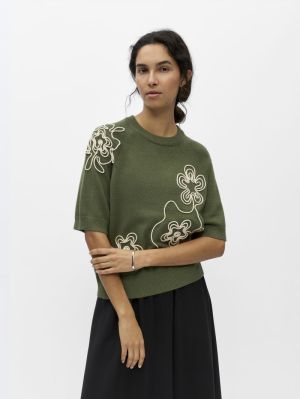 OBJLANEY RUBIN SS PULLOVER NOO Bronze Green/Sa