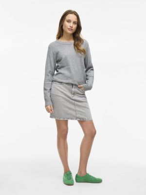 VIKAJA JAF DENIM SKIRT- NOOS Light Grey Deni