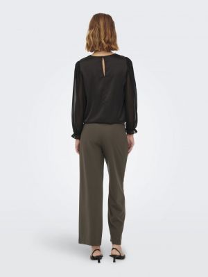 JDYGEGGO LIFE NEW LONG PANT JR Choc Br/black b