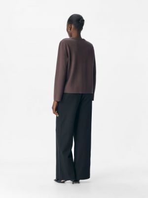 OBJREYNARD O-NECK PULLOVER NOO Seal Brown