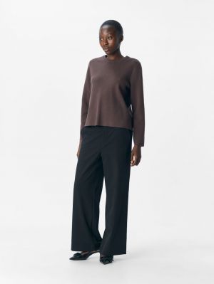 OBJREYNARD O-NECK PULLOVER NOO Seal Brown