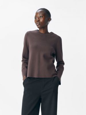 OBJREYNARD O-NECK PULLOVER NOO Seal Brown