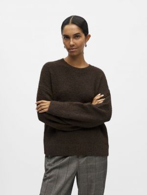 OBJSAGGIA LS LO PULLOVER NOOS Seal Brown/Mela