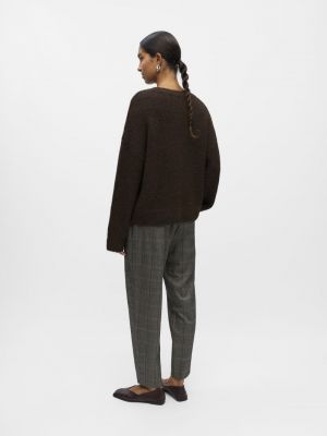 OBJSAGGIA LS LO PULLOVER NOOS Seal Brown/Mela