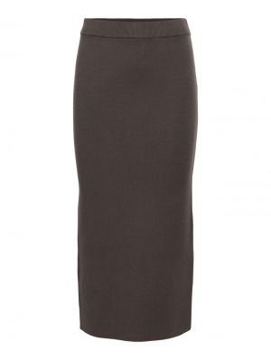 OBJREYNARD HW KNIT SKIRT NOOS Seal Brown