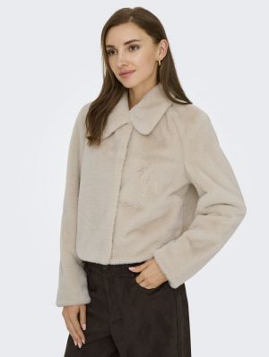 JDYMACY LIFE FAUX FUR JACKET O Moonbeam