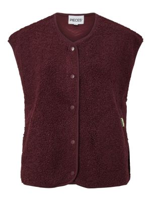 PCKATTY TEDDY VEST NOOS BC Tawny Port