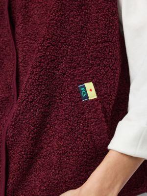 PCKATTY TEDDY VEST NOOS BC Tawny Port