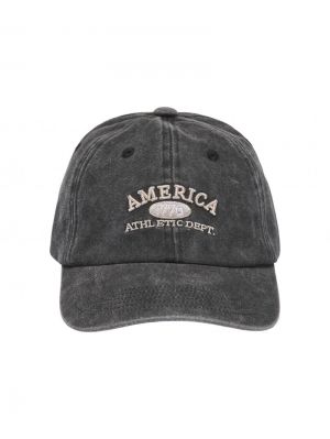 ONLEVA WASHED EMBROIDERED CAP Black/WASHED