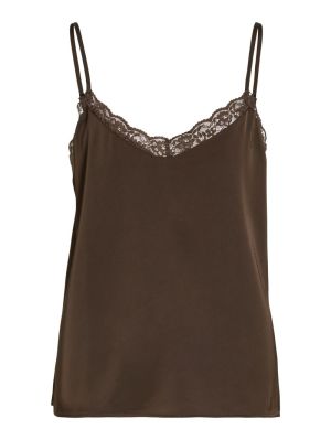 VIENNA RAVENNA LACE SINGLET - Coffee Bean