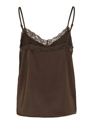 VIENNA RAVENNA LACE SINGLET - Coffee Bean