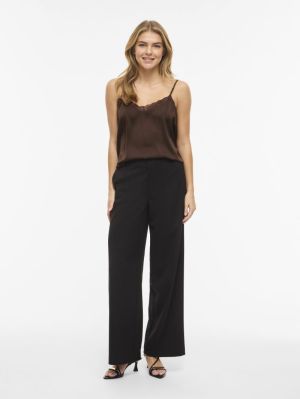 VIENNA RAVENNA LACE SINGLET - Coffee Bean