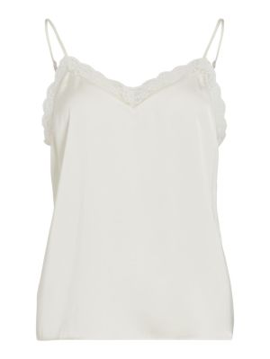 VIENNA RAVENNA LACE SINGLET - Cloud Dancer