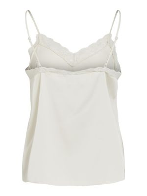 VIENNA RAVENNA LACE SINGLET - Cloud Dancer