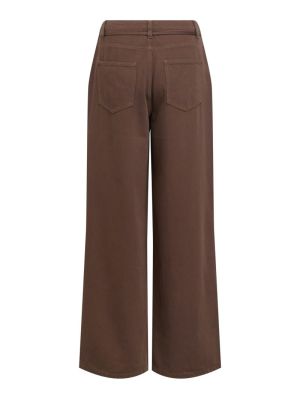 OBJROSIE MW WIDE JEANS NOOS Seal Brown
