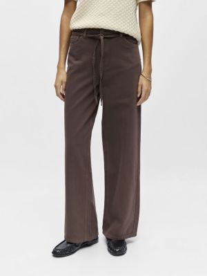 OBJROSIE MW WIDE JEANS NOOS Seal Brown